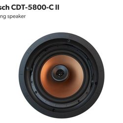 KLIPSCH REFERENCE SERIES 8 INCH IN CEILING SPEAKERS CDT-5800 
