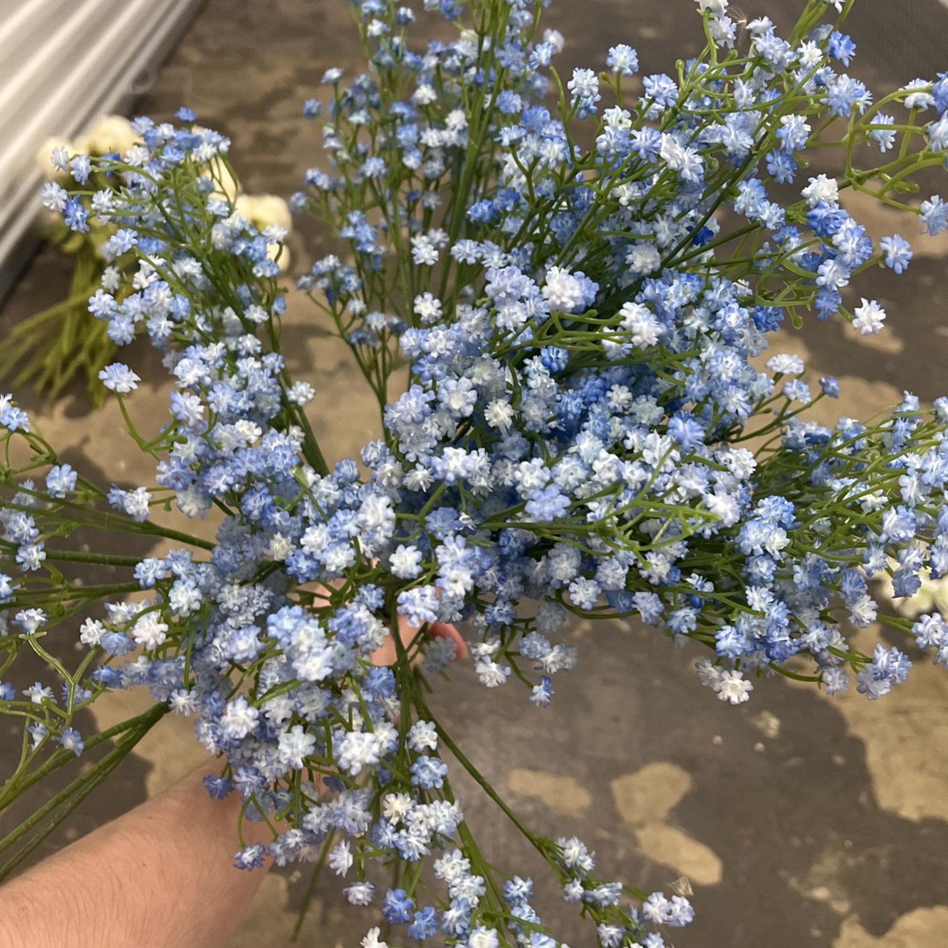 Fake Blue Baby’s Breath Flowers