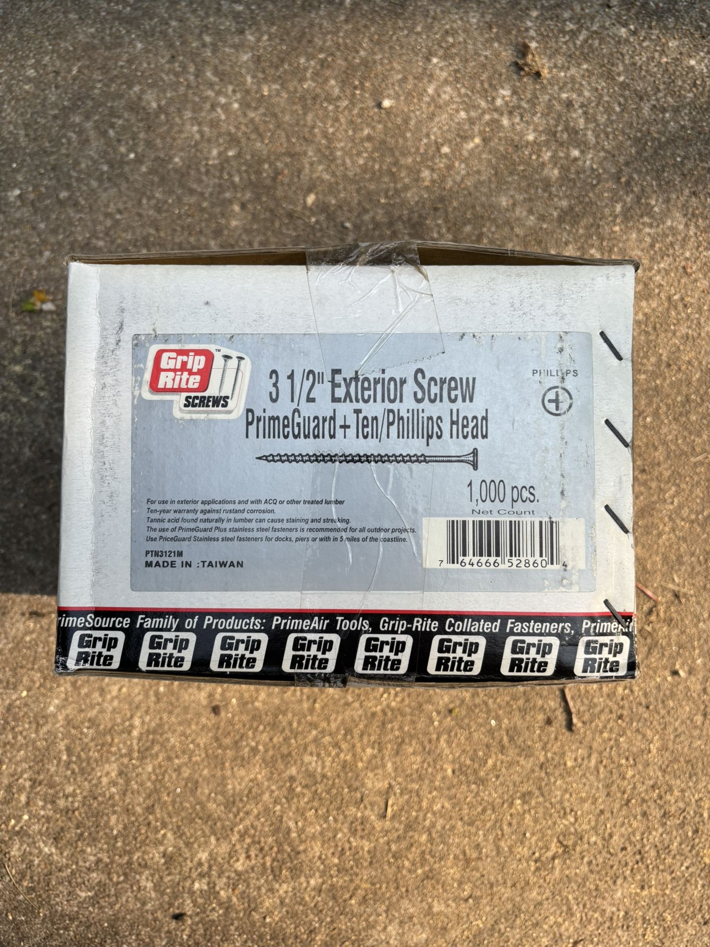 Grip Rite Exterior Screws 1000 Ct