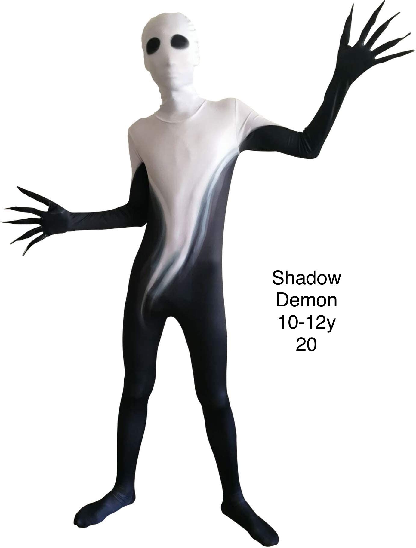 Shadow Demon Halloween Costume Kids 10/12 / Disfraz de Demonio Niños