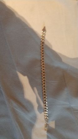 18k over silver bracelet