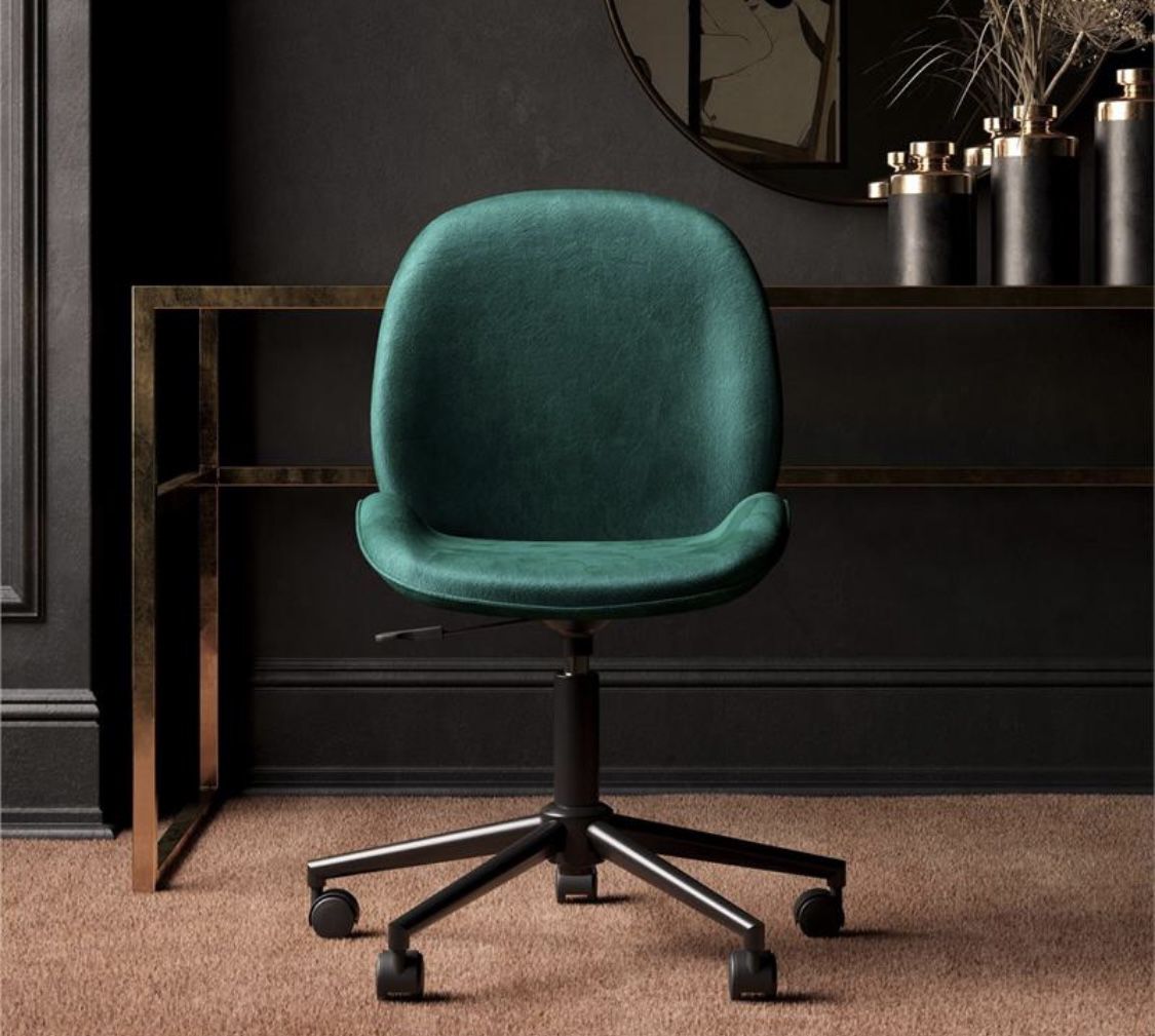 ⭐️New Emerald Green Velvet Office Chair. P/U By ASHLAN AND TEMPERANCE IN CLOVIS