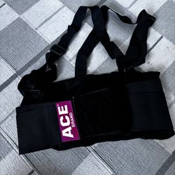 ACE Back Support Size Large With Suspenders 