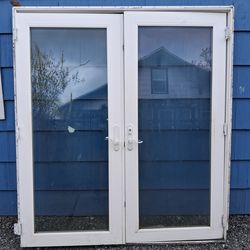 French Doors 72x80 Vinyl Exterior