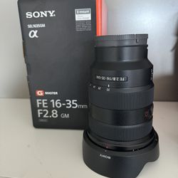 Sony G Master FE 16-35mm f/2.8 GM wide angle zoom lens