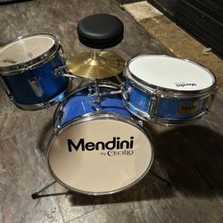 Metallic Blue Drum Set 