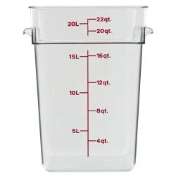 Lot of  Useful 10 Restaurant  22 Quarts Food Containers with Handles