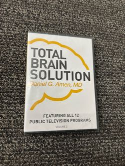Total Brain Solution Vol 2 (DVD, 2018) Daniel G. Amen, MD 12 Programs