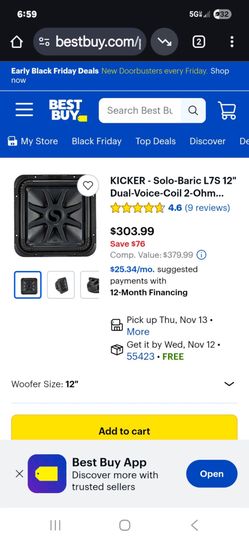 Kicker L7sS 12’ Subs With Box