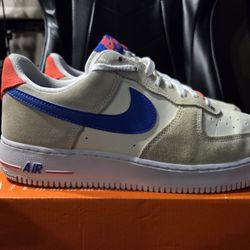 Mens Size 10 The Nike Air Force 1 ‘07 LV8 ‘Coconut Milk Hyper Royal’ 
