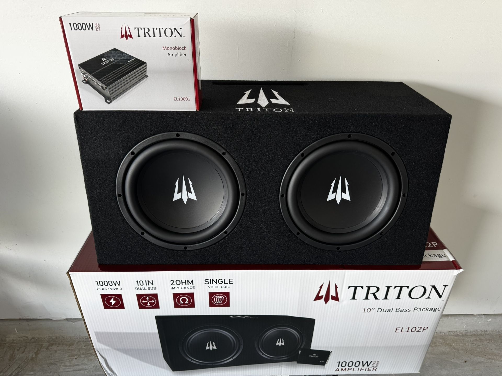 10inch subwoofer package with amp
