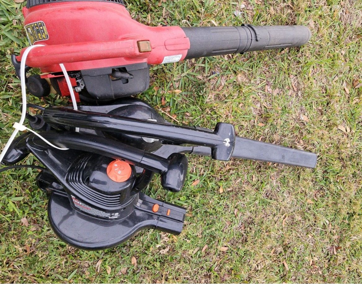 Three Leaf Blowers