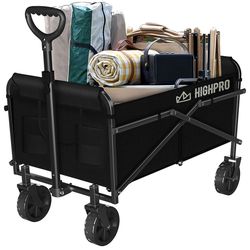 Heavy Duty Utility Garden Cart (Dark Black)