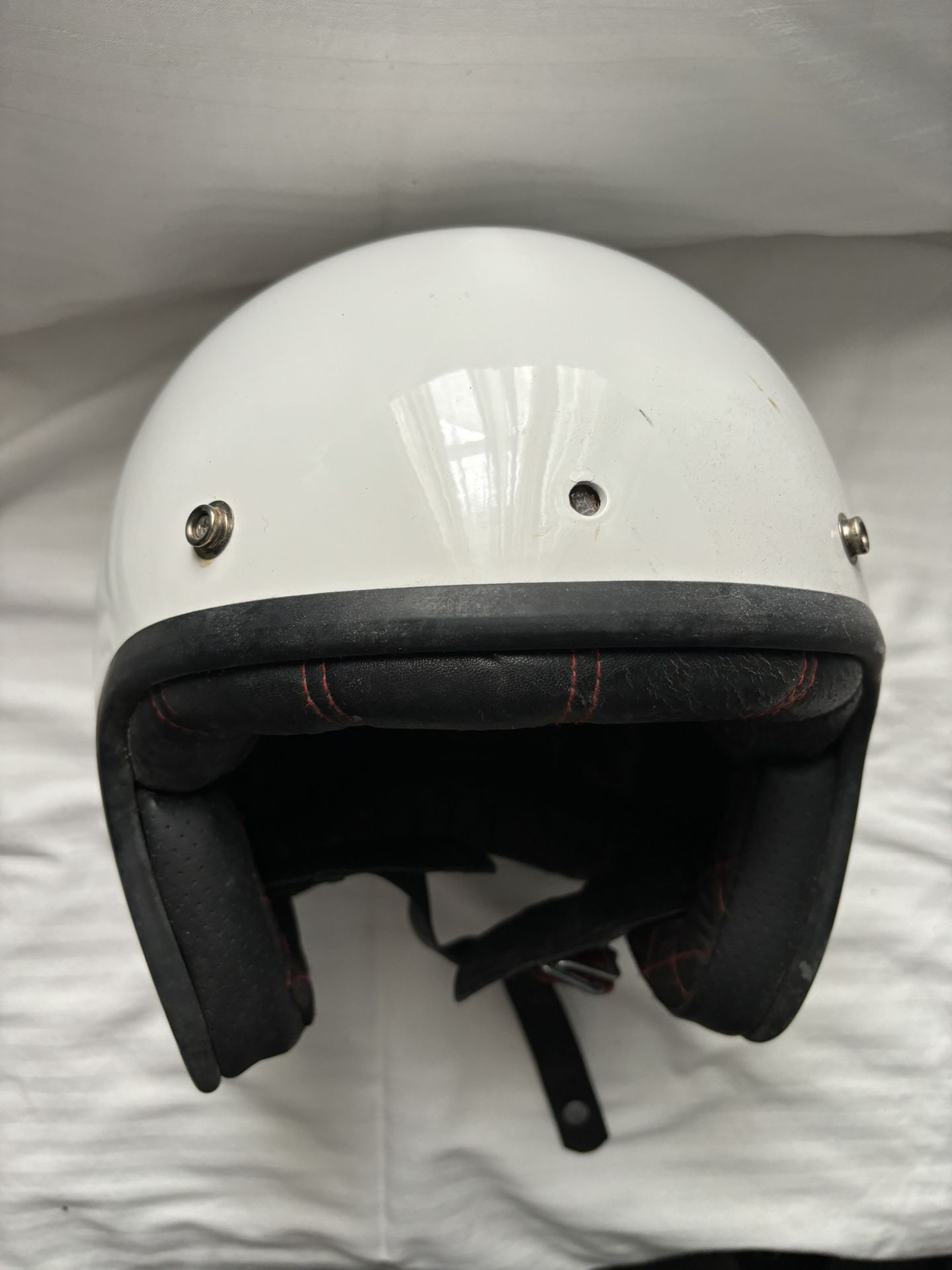 Bell Custom 500 Motorcycle Helmet XL White. 