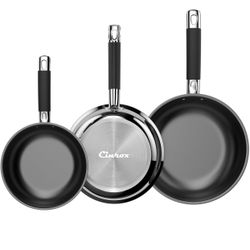 Three-piece frying pan set