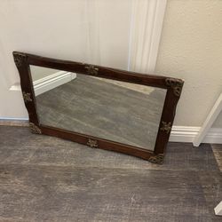 Antique 27x17 Mirror