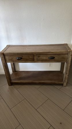 Wood entry console