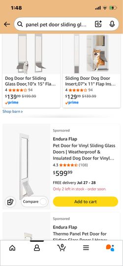 Pet door for sliding glass door