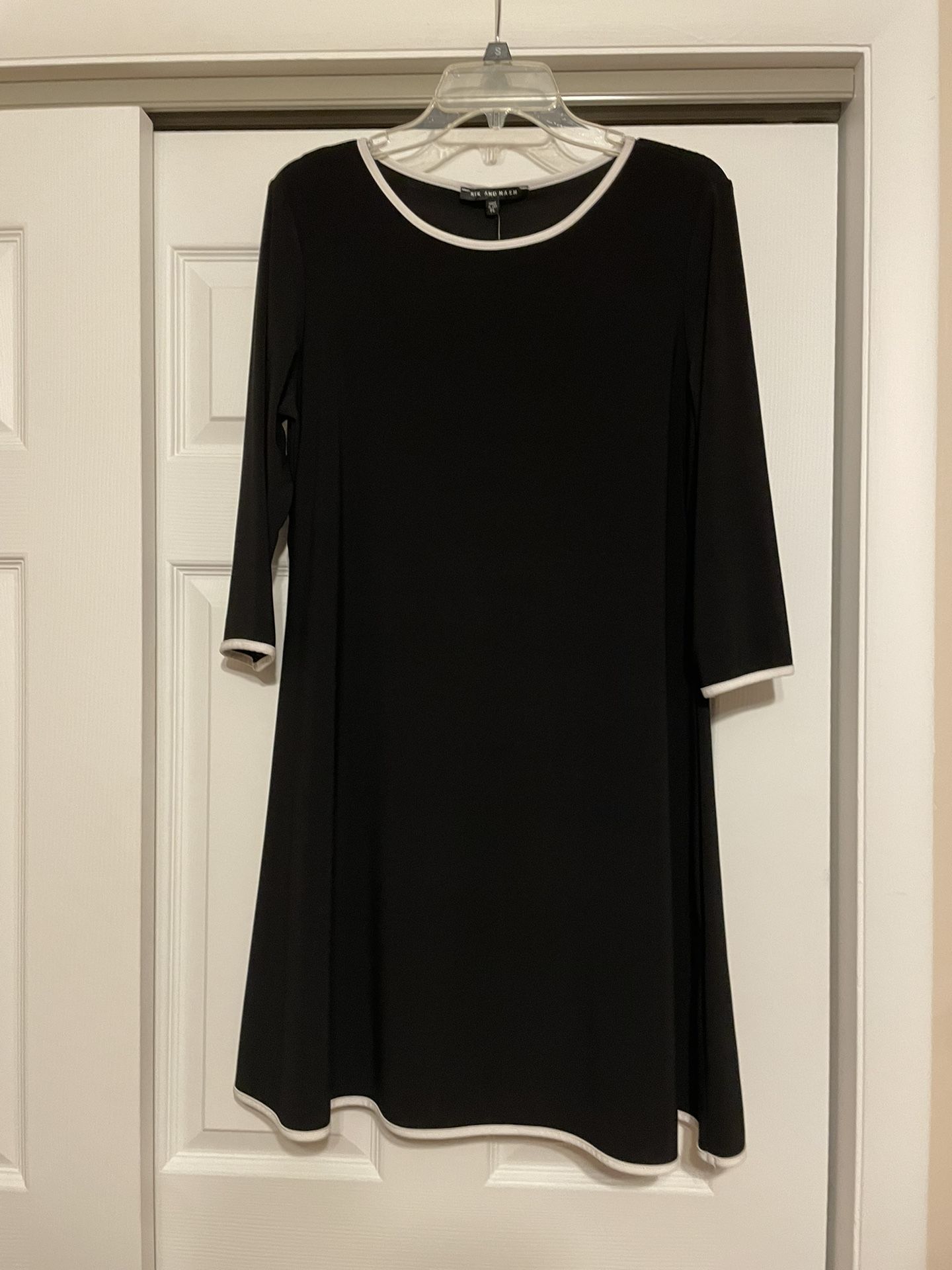Brand New Nik and Nash Black & White Dress - Size PL