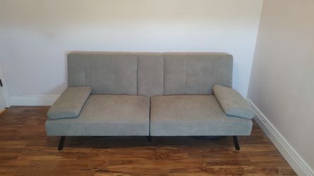 Grey/beige futon