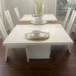 WHITE FORMAL DINING ROOM TABLE ONLY‼️