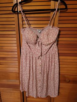 Pink Dainty Floral Dress, Size L (New)
