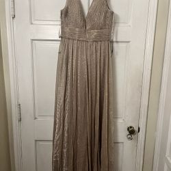 Rose Gold Flowing Dress
