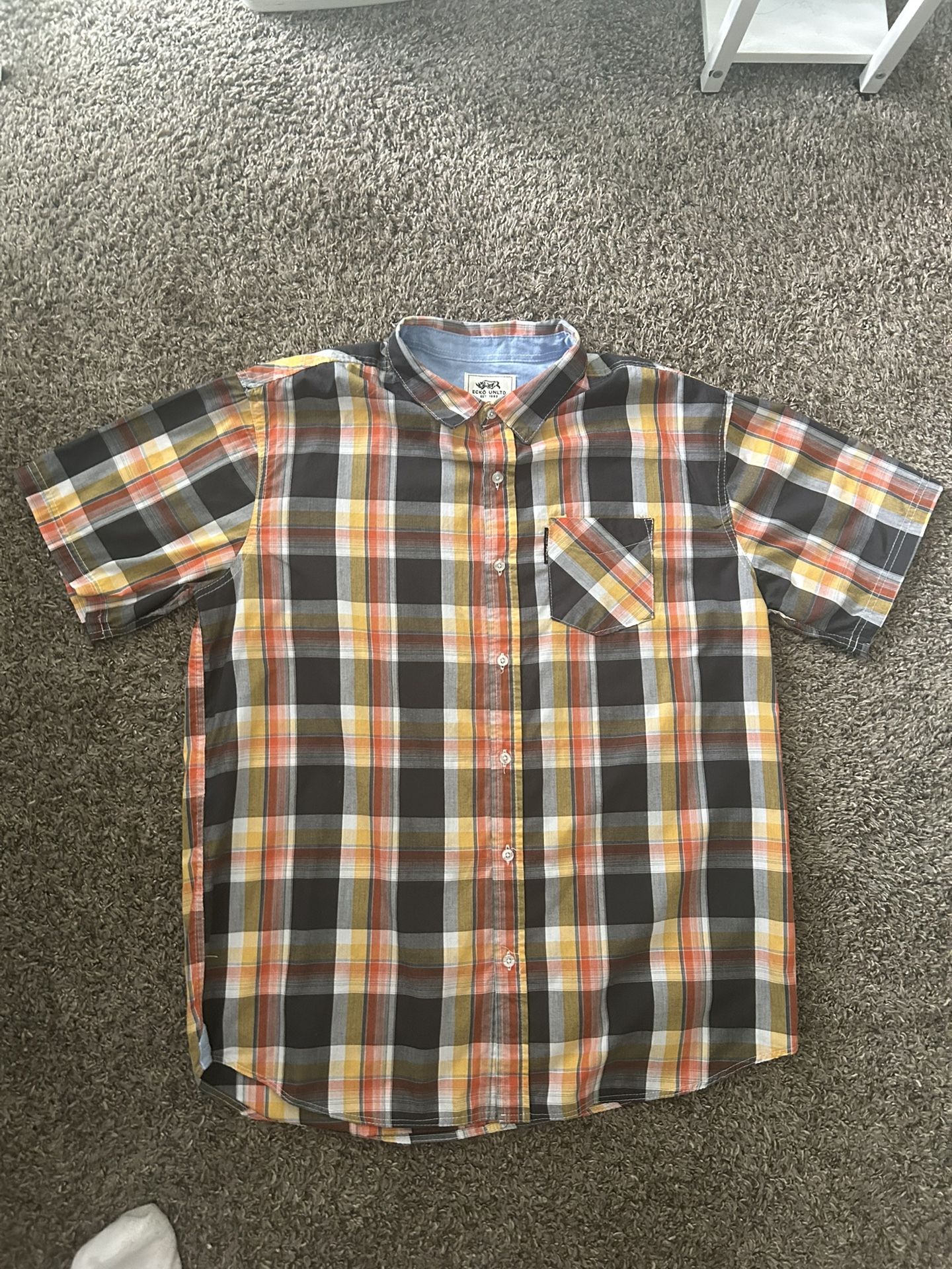 Ecko Unltd plaid button shirt