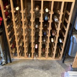 54 Bottles Wooden Wine Rack