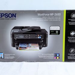 Epson WorkForce WF-2650 All-in-One Printer Wireless Color Inkjet Printer Scanner