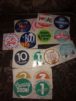 Baby stages stickers / holidays