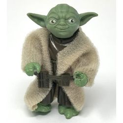 Vintage LFL 1980 Kenner Star Wars Yoda Action Figure w/Belt & Cloak