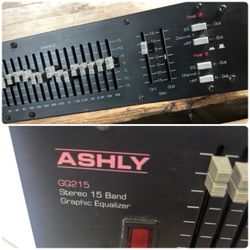 Ashly GQ 215 Graphic Equalizer is a professional dual-channel 15-band graphic equalizer vintage technics marantz pioneer