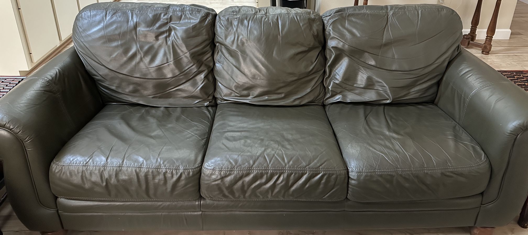 Footed Couch And Loveseat Set