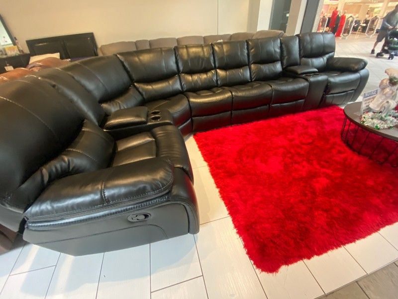 Tax Time Sale! Madrid Reclining Sectional Sofa-$1,199-Same Day Delivery-3 Recliners Total-Brand New, Low Inventory!!