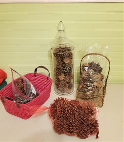 Christmas pinecones decorations