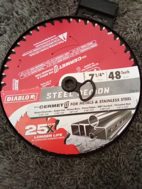 Diablo Steel Demon 7 1/4 - 48 Teeth 25× Longer Life  Have 15 Of Them Retails For $38.95 Each Before Tax Selling All For $100 Brand New Never Been Used