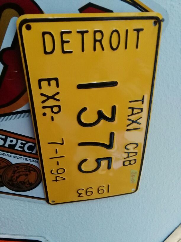 1993 taxi license Detroit $30 firm Everson Washington