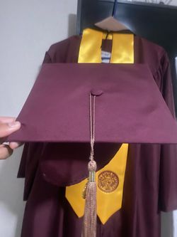 ASU Gown+ hood + cap+ tassel