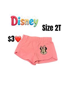 Disney Minnie Mouse Toddler Shorts Size 2T excellent condition ❤️❤️M19 091126