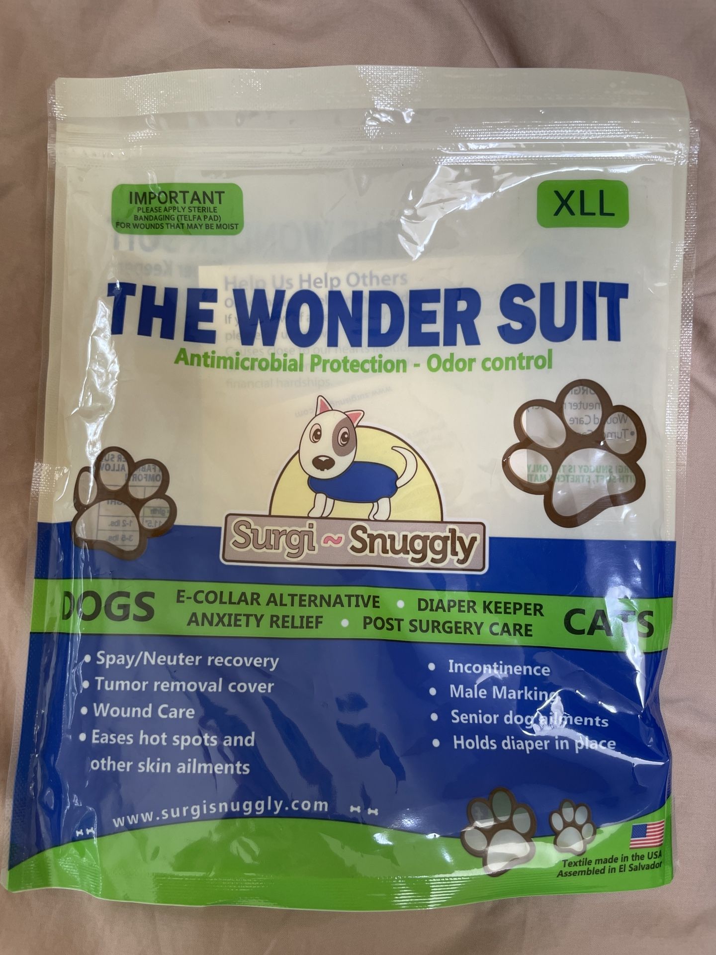 Post Surgical Onesie For Dog