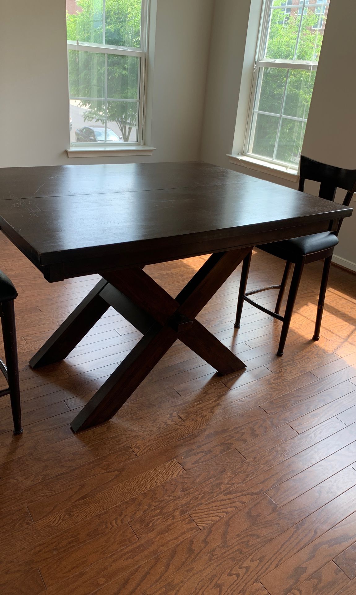 Kitchen/ dining room table for sale. Pic is closed up but can open up to larger table