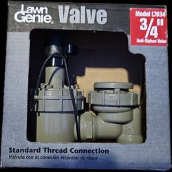 LAWN GENIE SPINKLER VALVE 3/4" NEW