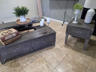 Coffee table and the ending table