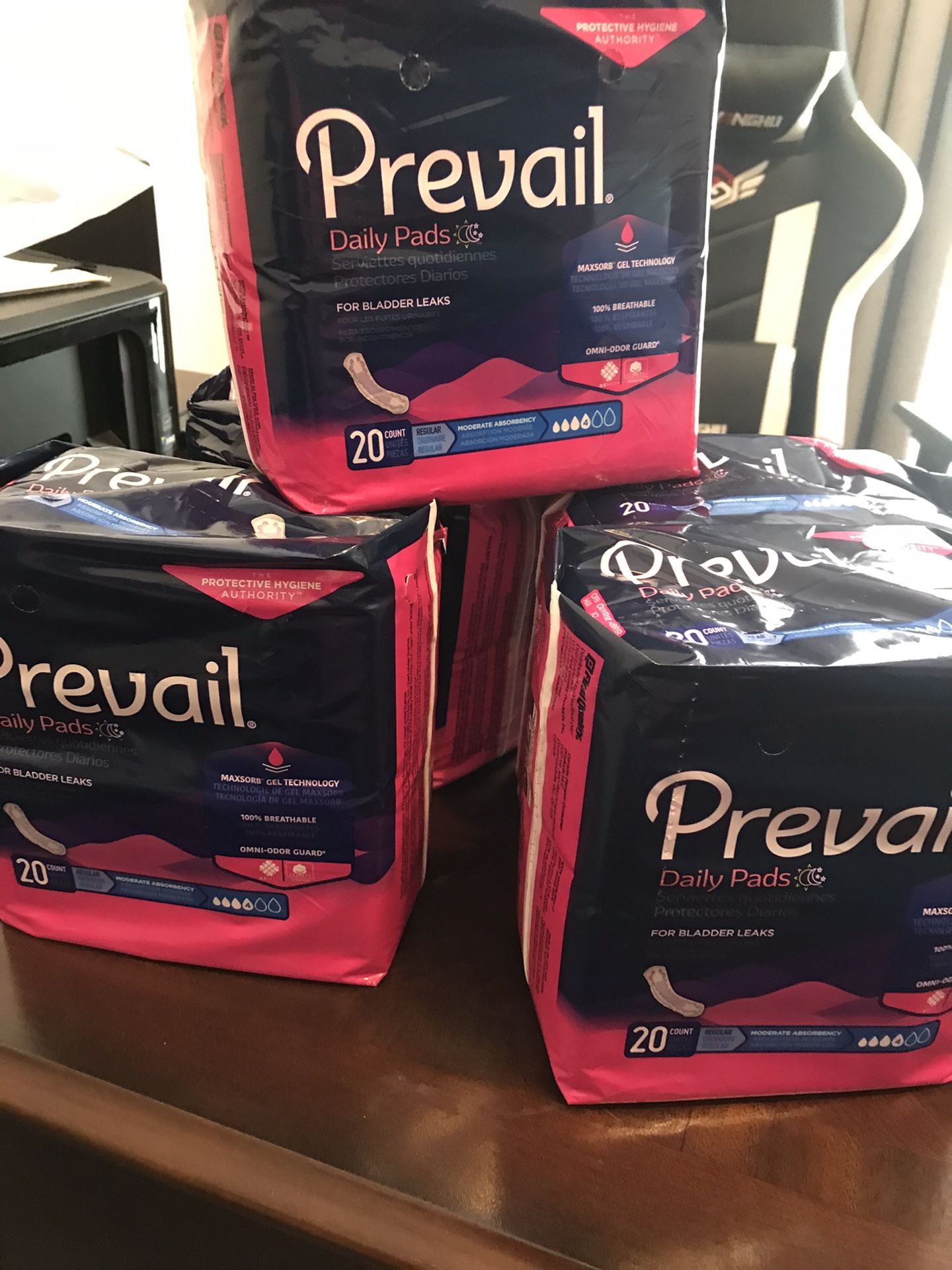 8 Packages Sanitary Napkins All 8 For $ 20.00