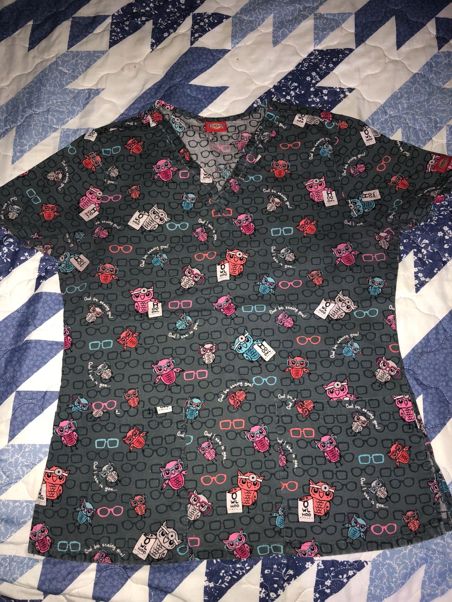 Size small scrub top