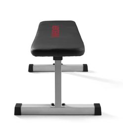 Weider Strength Flat Weight Bench with Sewn Vinyl Seats