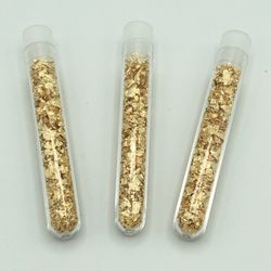Vials Of Gold Leaf Flakes