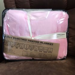  12V/24V Heated Car Blanket, Electric Blanket Flannel Heating Throw for Car, SUV, RV, or Camping, 60" x 44", Hi/M/Lo Heating Settings, Auto-Off Timer,