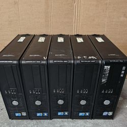 Lot Of 5x Dell Optiplex SFF Intel Dual Core Duo Processor,  2GB RAM MEMORY, NO HDD 